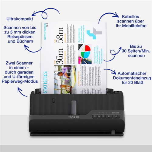 Epson ES-C320W scanner di documenti