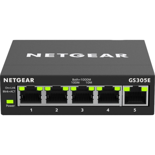 NETGEAR GS305E-100PES switch 5 porte Gigabit Ethernet