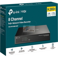TP-Link Videoregistratore di rete VIGI NVR1008H-8MP nero (VIGI