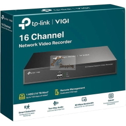 TP-Link Videoregistratore di rete VIGI NVR1016H nero (VIGI