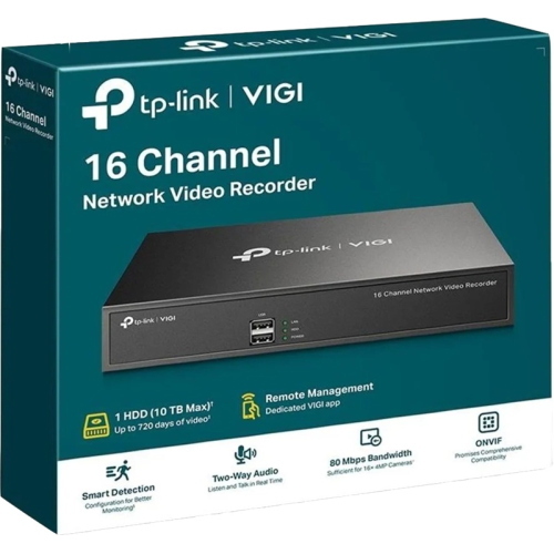 TP-Link Videoregistratore di rete VIGI NVR1016H nero (VIGI
