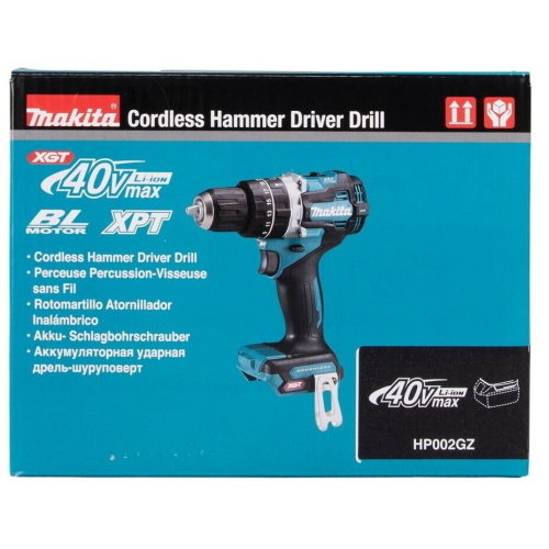 Makita HP002GZ trapano avvitatore a percussione 40V max 65nm 9000 rpm solo corpo