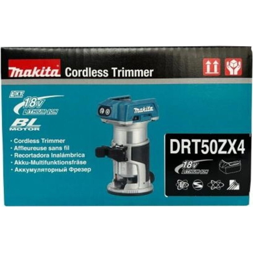 Makita DRT50ZX4 Router a batteria 1/4 3/8 30000 rpm 18V Li-Ion solo corpo