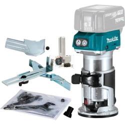 Makita DRT50ZX4 Router a batteria 1/4 3/8 30000 rpm 18V Li-Ion solo corpo