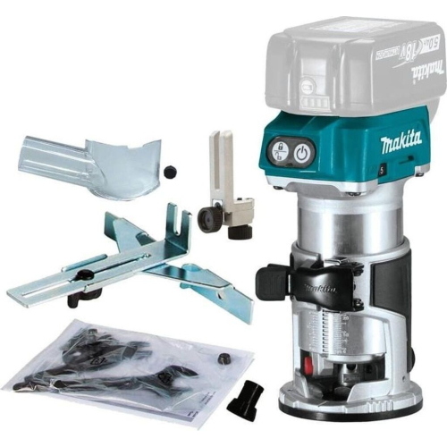 Makita DRT50ZX4 Router a batteria 1/4 3/8 30000 rpm 18V Li-Ion solo corpo