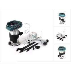 Makita DRT50ZX4 Router a batteria 1/4 3/8 30000 rpm 18V Li-Ion solo corpo