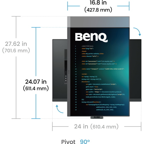 BenQ RD280UA monitor BenQ per ufficio e lavoro