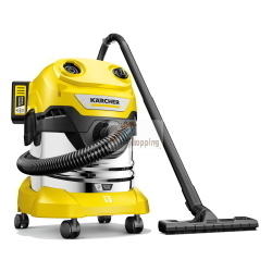 Kärcher WD 4-18 S V-20/22 aspiratore batteria con set doppia batteria