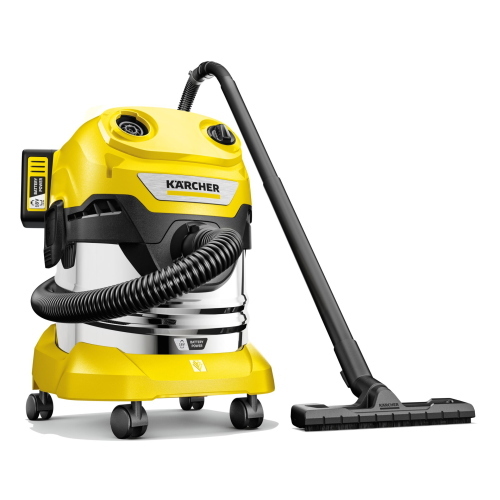 Kärcher WD 4-18 S V-20/22 aspiratore batteria con set doppia batteria
