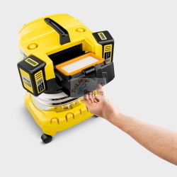 Kärcher WD 4-18 S V-20/22 aspiratore batteria con set doppia batteria