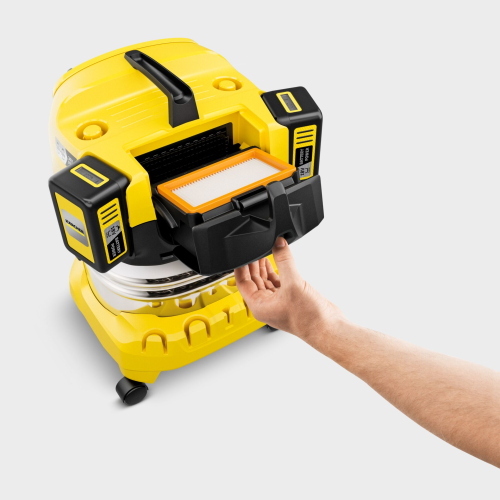 Kärcher WD 4-18 S V-20/22 aspiratore batteria con set doppia batteria