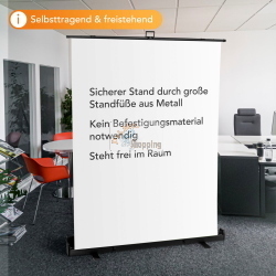 Walimex pro Roll-up Panel sfondo bianco 155x200 cm