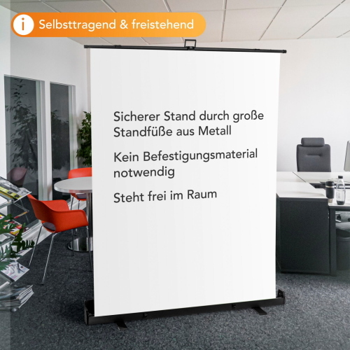 Walimex pro Roll-up Panel sfondo bianco 155x200 cm