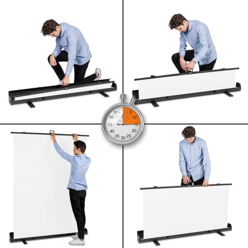 Walimex pro Roll-up Panel sfondo bianco 155x200 cm