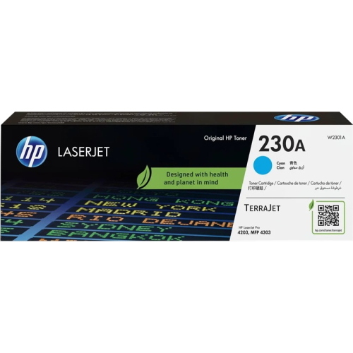HP 230A W2301A toner originale ciano 1800 pagine