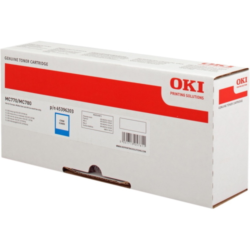 OKI 45396203 toner originale ciano MC770 MC780 11500 pagine