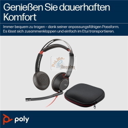 Poly Blackwire 5220 cuffie stereo USB-C e jack 3,5 mm 8X231A6