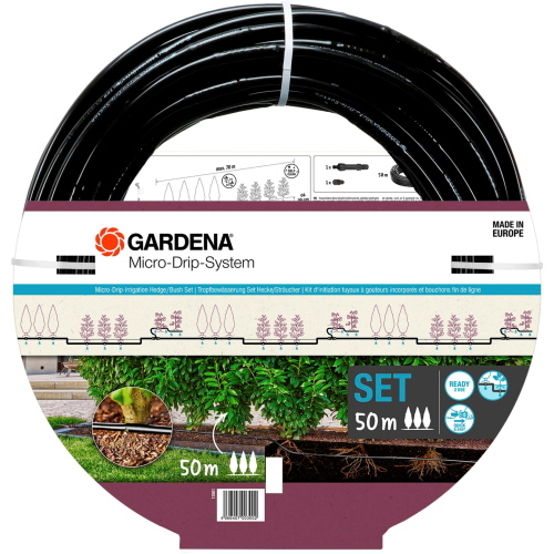 Gardena MICRO-DRIP-SYSTEM KIT SIEPE/CESPUGLI 50M 13501-20 attrezzo giardino