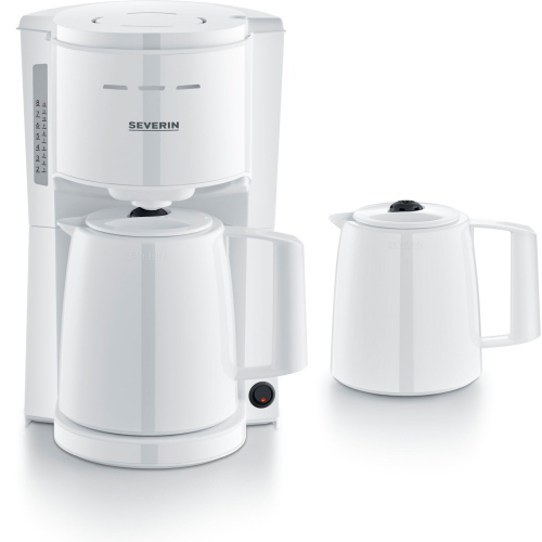 Severin KA 9309 BIANCO MACCHINA CAFFè FILTRO c. 2 CAR. macchina caffè/caffettiera