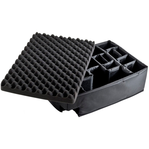 B&W OUTDOOR CASE TYPE 6700 CON DIVISIONE SCOMPARTI, NERO 6700/B/RPD borsa/custodia