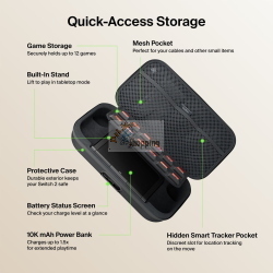 Belkin CHARGING CASEPRO 10000MAH NINT.SWITCH2 CHARCOAL ENA003HQCH accessorio gaming