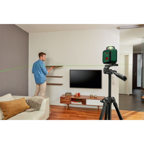 Bosch PLL 360-1G laser a linee 360° verde con set utensile elettrico