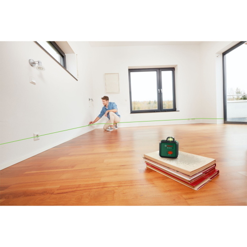 Bosch PLL 360-1G laser a linee 360° verde con set utensile elettrico