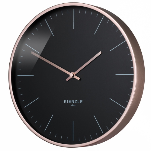 Kienzle DCF OROLOGIO DA PARETE ORO ROSA / NERO, 25 CM 14977 orologio/stazione meteo