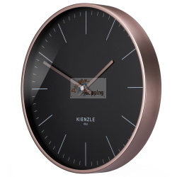 Kienzle DCF OROLOGIO DA PARETE ORO ROSA / NERO, 25 CM 14977 orologio/stazione meteo