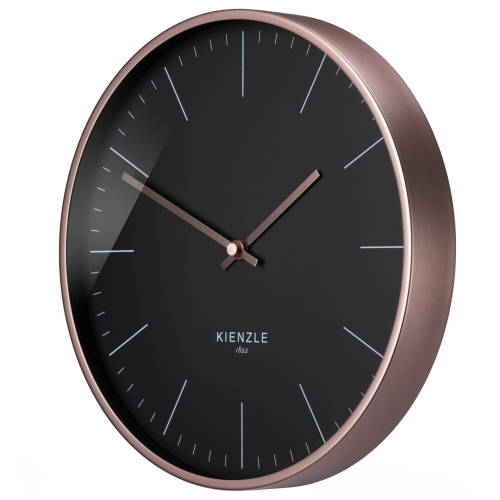 Kienzle DCF OROLOGIO DA PARETE ORO ROSA / NERO, 25 CM 14977 orologio/stazione meteo