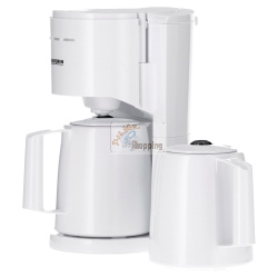 Severin KA 9309 BIANCO MACCHINA CAFFè FILTRO c. 2 CAR. macchina caffè/caffettiera