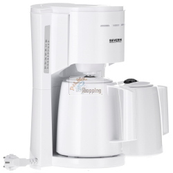 Severin KA 9309 BIANCO MACCHINA CAFFè FILTRO c. 2 CAR. macchina caffè/caffettiera