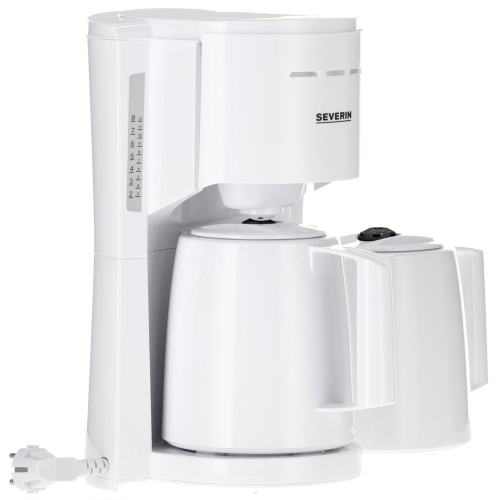 Severin KA 9309 BIANCO MACCHINA CAFFè FILTRO c. 2 CAR. macchina caffè/caffettiera