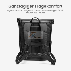 tomtoc NAVIGATOR-T61 25L-30L ROLLTOP BACKPACK BLACK T61L1D1 borsa/custodia nero