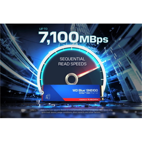 WD Blue SN5100 4TB SSD M.2 NVMe PCIe WDS400T5B0E-00CPE0