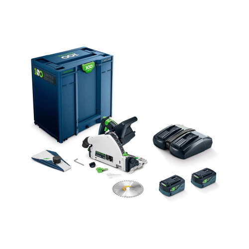 Sega da incisione FESTOOL TSC 55 KEBI-Plus/XL 100Y (2 x 5,0 Ah + TCL6 + SYS3 M 437)