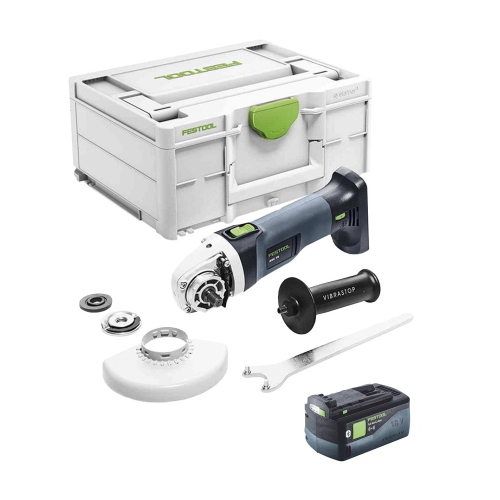 Smerigliatrice Angolare FESTOOL AGC 18-125 EB-Basic (1 x 5,0 Ah + Systainer SYS3 M 187)