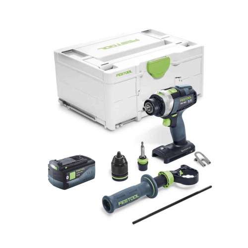 Trapano a Percussione FESTOOL QUADRIVE TPC 18/4 I-Basic (1 x 5,0 Ah + Systainer SYS3 M 187)