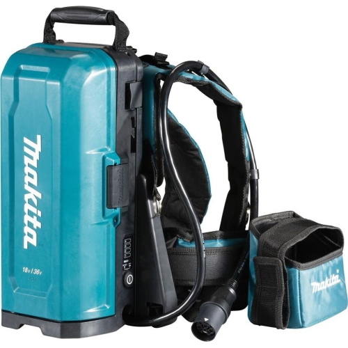Makita 191A59-5 zaino batteria 18V Li-Ion solo corpo con 2 adattatori