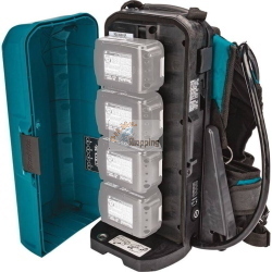 Makita 191A59-5 zaino batteria 18V Li-Ion solo corpo con 2 adattatori