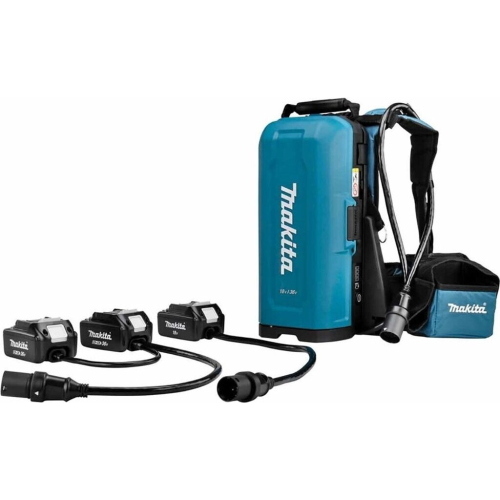 Makita 191A59-5 zaino batteria 18V Li-Ion solo corpo con 2 adattatori