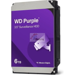 Western Digital WD Purple 6TB hard disk 3.5 SATA 6Gb/s 24/7