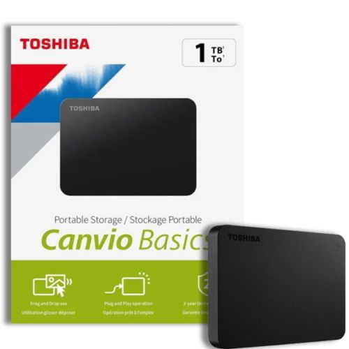 Toshiba Canvio Basics, 1TB, USB 3.0 Micro-B