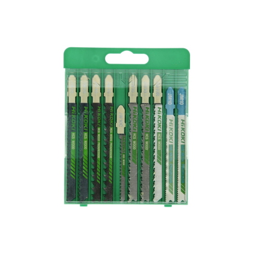 Set di 10 Lame per seghetto alternativo per legno e metallo HIKOKI
