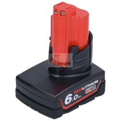 Milwaukee M12B6 Battery 1x6Ah 12V Li-Ion