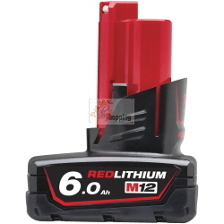 Milwaukee M12B6 Battery 1x6Ah 12V Li-Ion