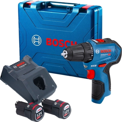 Bosch GSR12V-30 trapano avvitatore senza fili 12V 2x2Ah 30Nm 1600 rpm custodia
