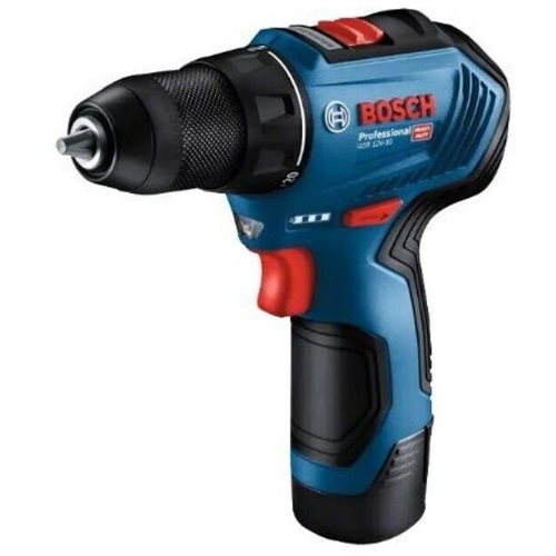 Bosch GSR12V-30 trapano avvitatore senza fili 12V 2x2Ah 30Nm 1600 rpm custodia
