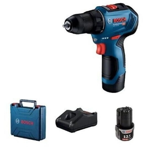 Bosch GSR12V-30 trapano avvitatore senza fili 12V 2x2Ah 30Nm 1600 rpm custodia