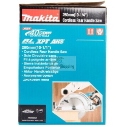 Makita RS002GZ sega circolare a batteria 260mm 4000rpm solo corpo macchina 40V Li-Ion